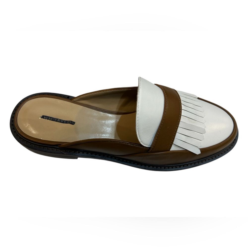 Ann Taylor Brown and Cream Woman's Loafers